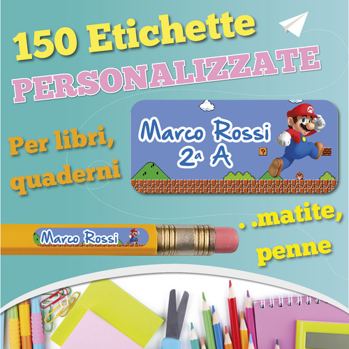 Etichette scuola adesive